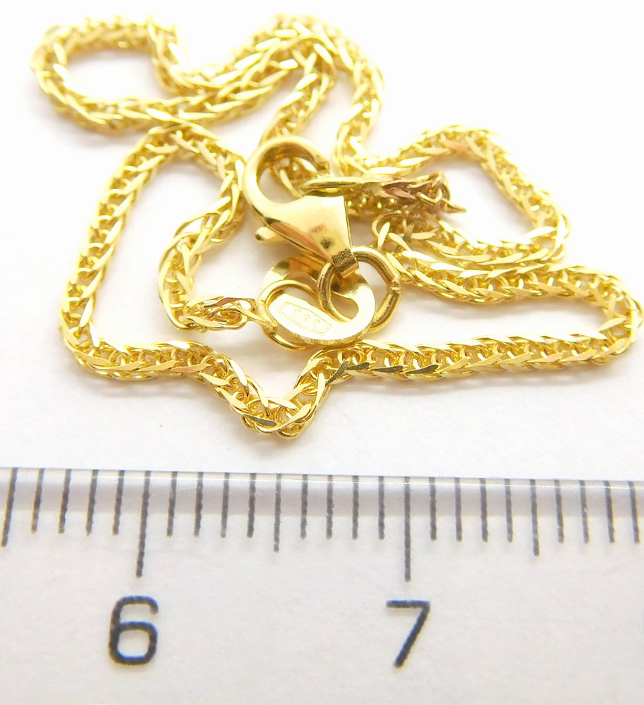 Klenoty Budín Dámský pevný zlatý náramek ze žlutého zlata 585/1,33gr 19cm HK7019