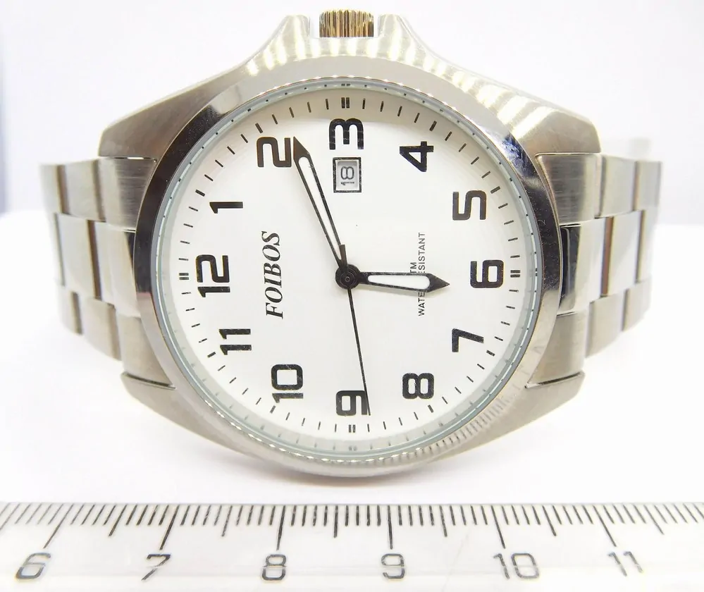 FOIBOS Pánské ocelové čitelné hodinky 5ATM FOIBOS CK1571.1