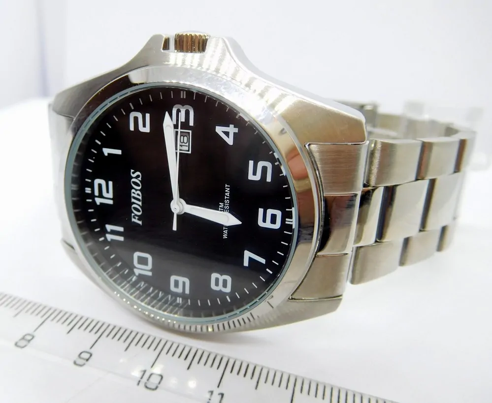 FOIBOS Pánské ocelové čitelné hodinky 5ATM FOIBOS CK1571.2