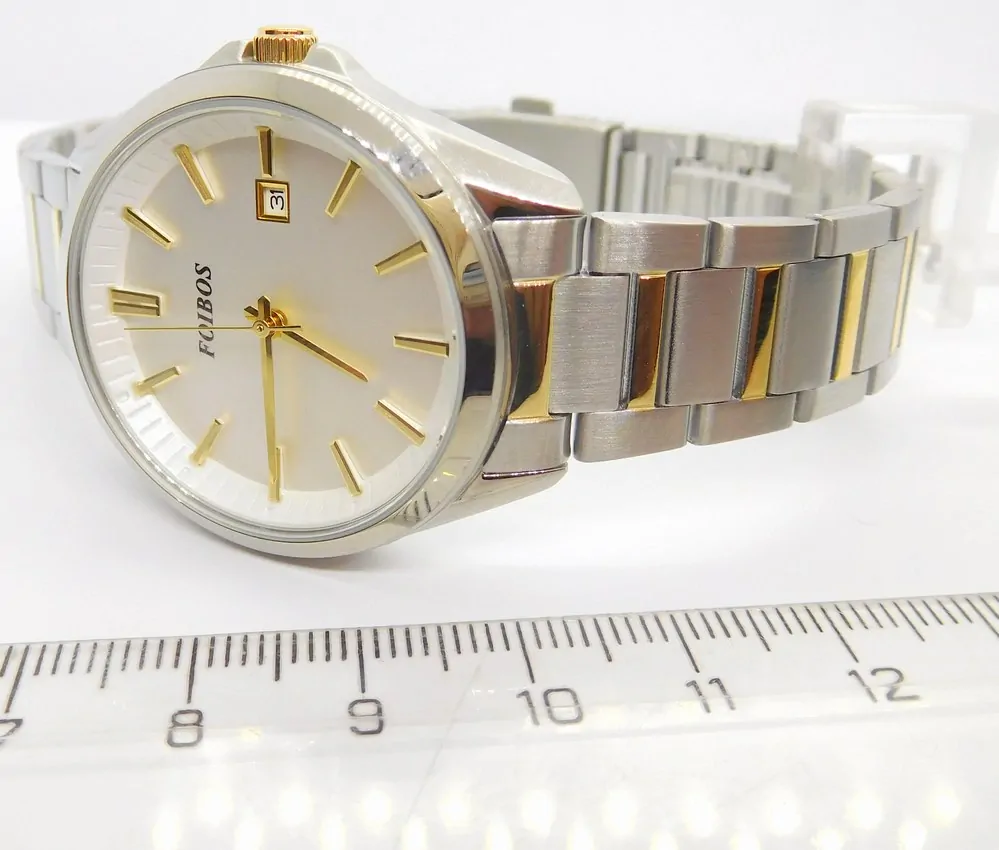 FOIBOS Dámské ocelové čitelné bicolor hodinky 5ATM FOIBOS CK3L08.1