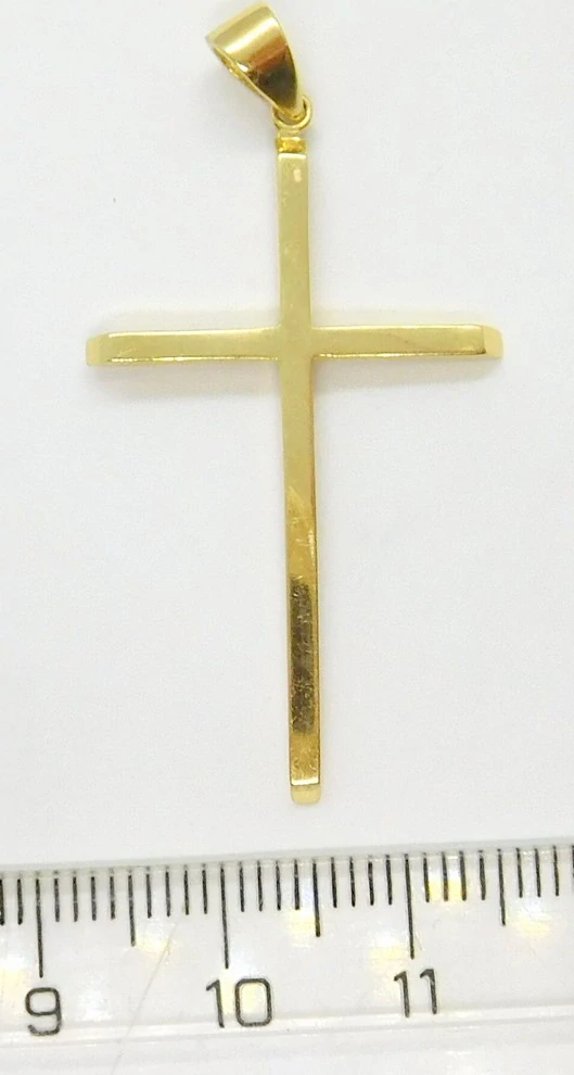 Klenoty Budín Dámský zlatý přívěsek obrovský křížek 585/1,66gr HK3193