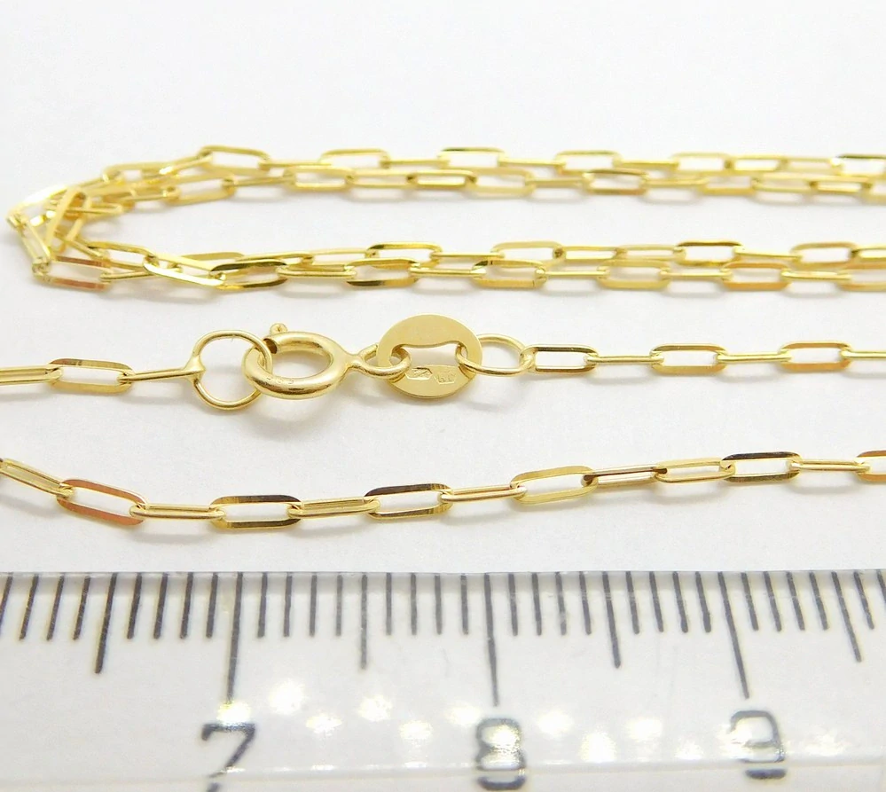 Klenoty Budín Dámský přívěskový zlatý řetízek očka 585/1,38gr 45cm HK6199