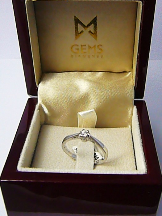 Klenoty Budín Zásnubní diamantový prsten z bílého zlata 0,07ct vel.libovolná 3861313