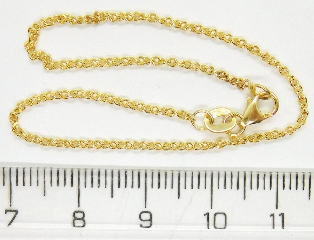 Klenoty Budín Dámský pevný zlatý náramek ze žlutého zlata 585/1,41gr 18cm HK7103
