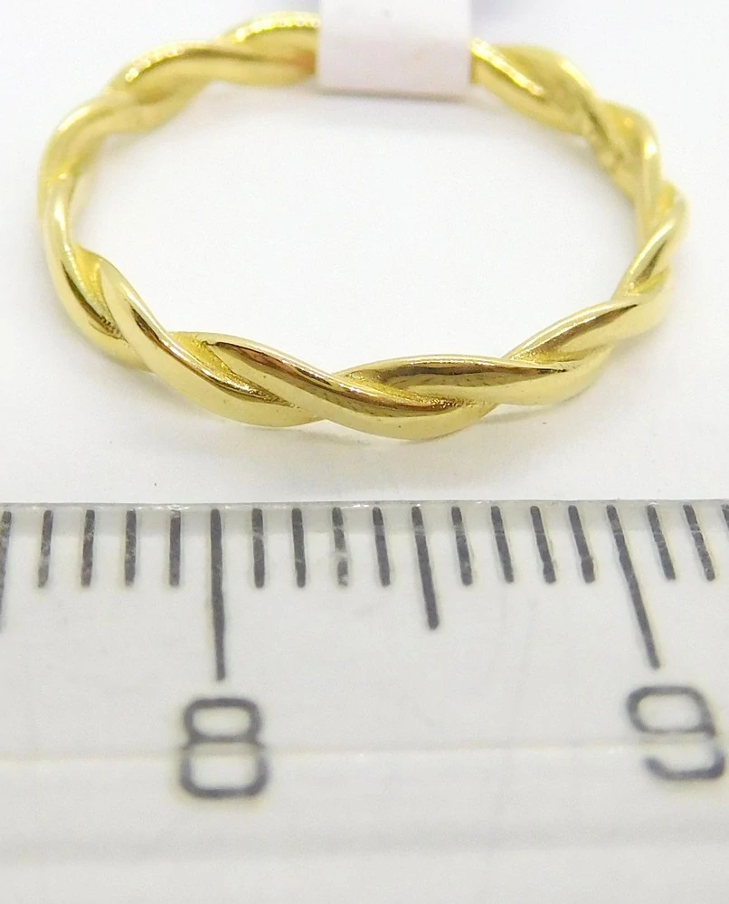 Klenoty Budín Dámský zlatý prsten 585/1,45gr vel. 56 HK1215