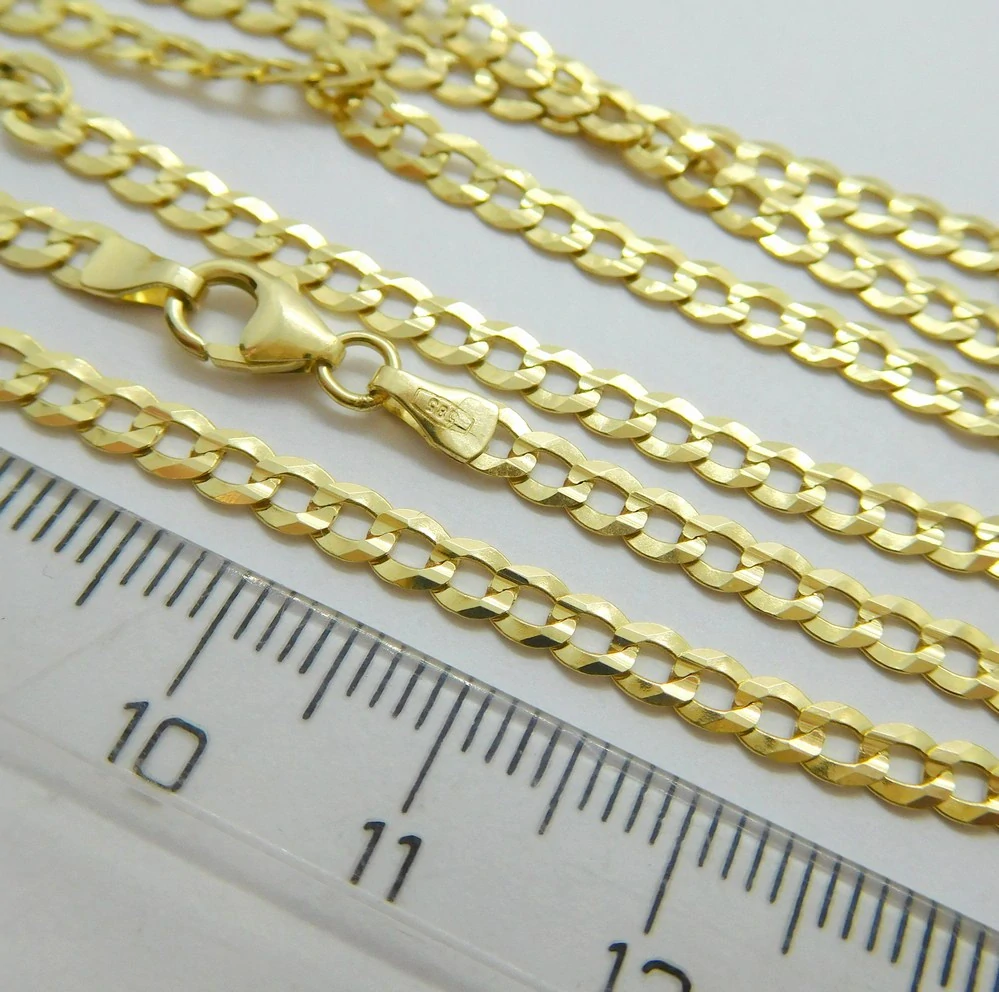 Klenoty Budín Pánský mohutný zlatý řetěz řetízek ze žlutého zlata PANCER 585/7,12gr 60cm HK6270