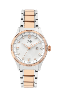 Dámské luxusní náramkové designové hodinky JVD JVD JG1012.2 se zirkony