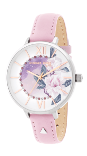 SUNDAY ROSE Dámské luxusní designové hodinky SUNDAY ROSE Day Dream Leather SUN-E10