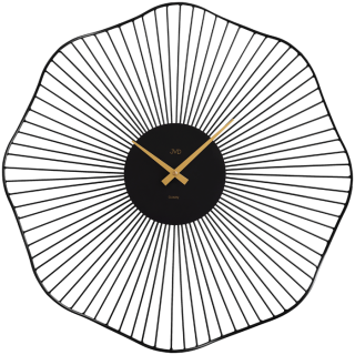 JVD Černé designové exkluzivní nástěnné hodiny JVD HJ100