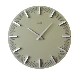 JVD Designové minimalistické zelené nástěnné hodiny JVD HC401.3