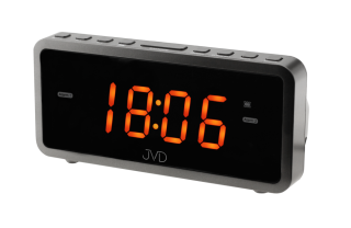 Digitální budík do sítě s oranžovými LED svítícími čísly a vibracemi JVD SB701.1