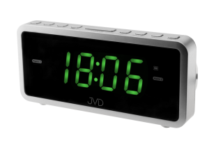 Digitální budík do sítě se zelenými LED svítícími čísly a vibracemi JVD SB701.3