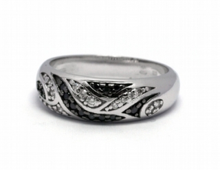 Luxusní zásnubní diamantový prsten černé diamanty 585/4,69 gr J-21073-12 POŠTOVNÉ ZDARMA!