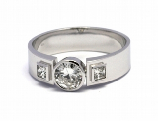 Pánský diamantový luxusní mohutný prsten 585/7,52 gr J-20950-12
