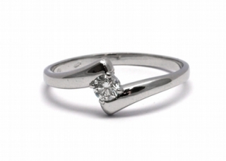Mohutný zásnubní prsten s přírodním diamantem 585/1,52 gr J-20778-12 POŠTOVNÉ ZDARMA!