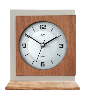 JVD Dřevěné netikající tiché stolní retro hodiny JVD HS24013/78