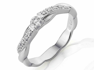 Luxusní zlatý diamantový zásnubní prsten s diamantem, bílé zlato brilianty POŠTOVNÉ ZDARMA!