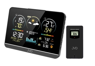 JVD Digitální rádiem řízená meteorologická stanice JVD RB3408