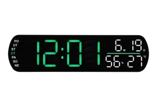 JVD Digitální moderní budík do el. sítě JVD SB5512.4 se zelenými LED číslicemi